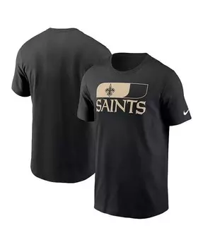 Мужская черная футболка New Orleans Saints Air Essential Nike, черный