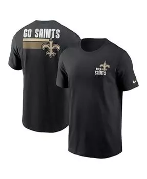Мужская черная футболка New Orleans Saints Blitz Essential Nike, черный