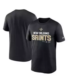 Мужская черная футболка New Orleans Saints Legend Community Performance Nike