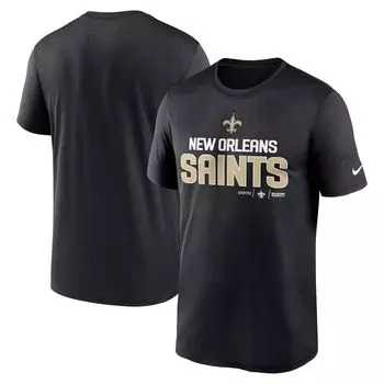 Мужская черная футболка New Orleans Saints Legend Community Performance Nike