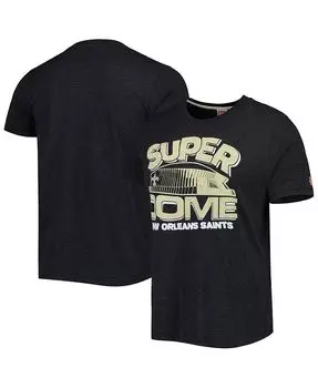 Мужская черная футболка New Orleans Saints Superdome Hyper Local Tri-Blend Homage, черный