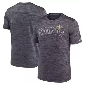 Мужская черная футболка New Orleans Saints Velocity Arch Performance Nike