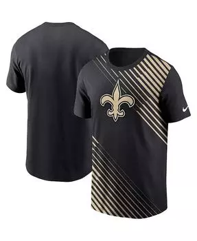 Мужская черная футболка New Orleans Saints Yard Line Fashion Asbury Nike, черный