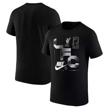Мужская черная футболка Nike Liverpool Futura, цвет Lvp Black