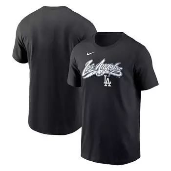 Мужская черная футболка Nike Los Angeles Dodgers Local Home Town, цвет Lad Black