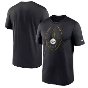 Мужская черная футболка Nike Pittsburgh Steelers Legend Icon