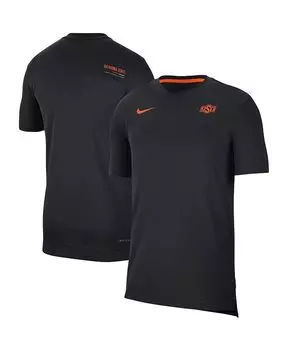 Мужская черная футболка Oklahoma State Cowboys 2022 Coaches UV Performance Nike, черный