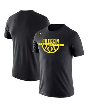 Мужская черная футболка Oregon Ducks Basketball Drop Legend Performance Nike, черный