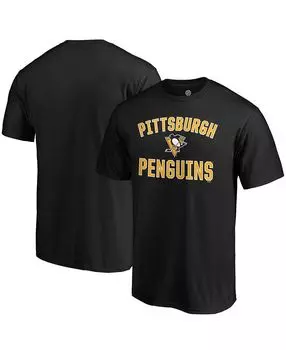 Мужская черная футболка pittsburgh penguins team victory arch Fanatics, черный