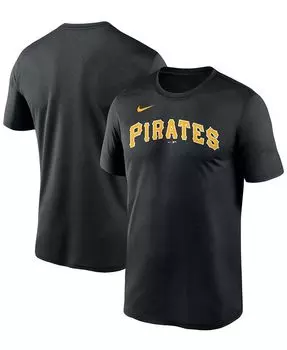 Мужская черная футболка Pittsburgh Pirates с надписью Legend Nike, черный