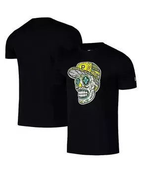 Мужская черная футболка Pittsburgh Pirates Sugar Skulls New Era, черный