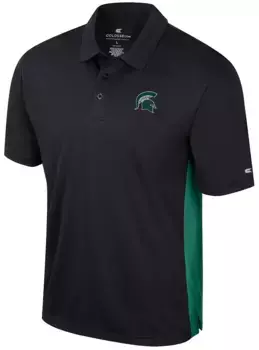 Мужская черная футболка-поло Colosseum Michigan State Spartans