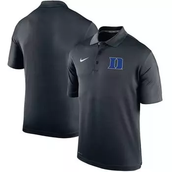 Мужская черная футболка-поло с логотипом Duke Blue Devils Big & Tall Primary Varsity Performance Nike