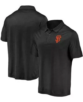 Мужская черная футболка-поло с логотипом san francisco giants iconic striped primary Fanatics, черный