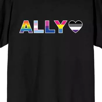 Мужская черная футболка Pride Ally Licensed Character
