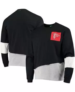 Мужская черная футболка с длинным рукавом Atlanta Falcons Angle Refried Apparel, черный