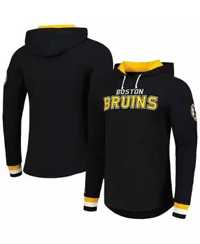 Мужская черная футболка с длинным рукавом и худи Boston Bruins Legendary Slub Mitchell & Ness, черный