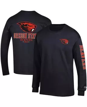 Мужская черная футболка с длинным рукавом Oregon State Beavers Team Stack Champion