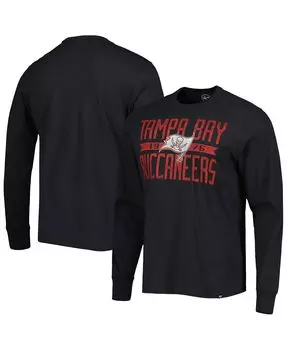 Мужская черная футболка с длинным рукавом Tampa Bay Buccaneers Brand Wide Out Franklin '47 Brand