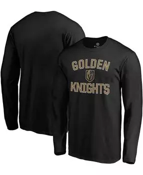 Мужская черная футболка с длинным рукавом vegas golden knights team victory arch Fanatics, черный