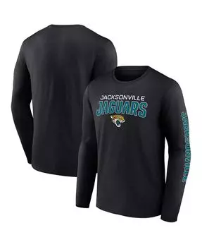 Мужская черная футболка с длинными рукавами и надписью Jacksonville Jaguars Go the Distance Fanatics