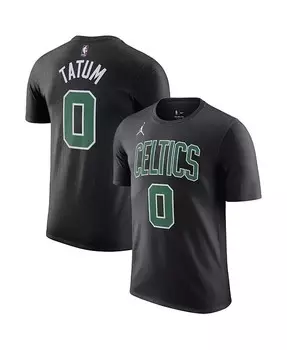 Мужская черная футболка с именем и номером Джейсона Татума Boston Celtics 2022/23 Statement Edition Jordan, черный