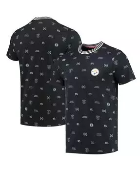 Мужская черная футболка с карманами pittsburgh steelers essential Tommy Hilfiger, черный