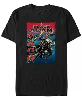 Мужская черная футболка с коротким рукавом Adam Lightning Adam Fifth Sun, черный