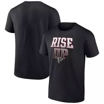 Мужская черная футболка с логотипом Atlanta Falcons Big & Tall Rise Up Statement Fanatics
