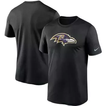 Мужская черная футболка с логотипом Baltimore Ravens Essential Legend Performance Nike