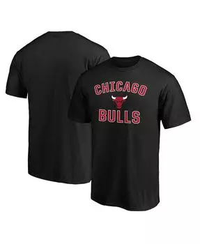 Мужская черная футболка с логотипом Chicago Bulls Victory Arch Fanatics, черный
