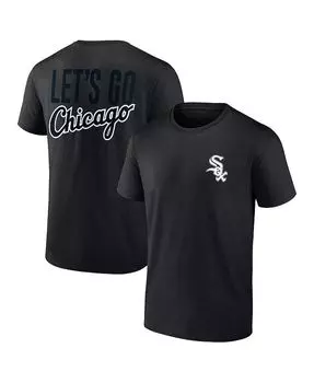 Мужская черная футболка с логотипом Chicago White Sox In It To Win It Fanatics, черный