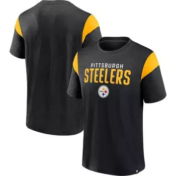 Мужская черная футболка с логотипом Fanatics Pittsburgh Steelers Home Stretch Team