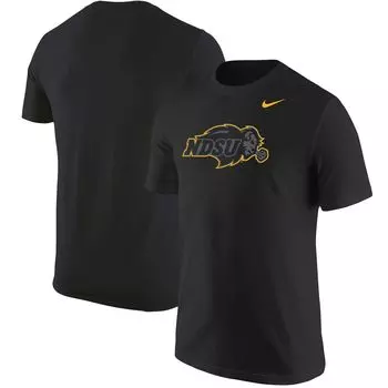 Мужская черная футболка с логотипом NDSU Bison Color Pop Nike