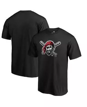 Мужская черная футболка с логотипом Pittsburgh Pirates Midnight Mascot Fanatics, черный