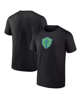 Мужская черная футболка с логотипом Seattle Sounders FC Primary Fanatics, черный