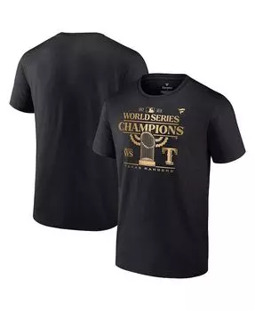 Мужская черная футболка с логотипом Texas Rangers World Series Champions Parade 2023 Fanatics, черный