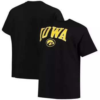Мужская черная футболка с надписью Champion Iowa Hawkeyes Big & Tall Arch