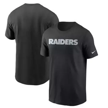 Мужская черная футболка с надписью Las Vegas Raiders Team Nike