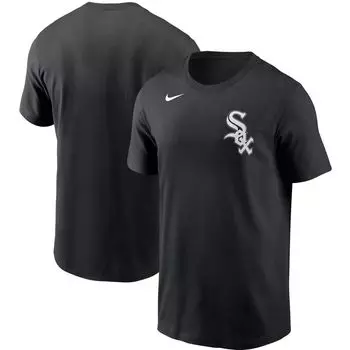 Мужская черная футболка с надписью Nike Chicago White Sox Team
