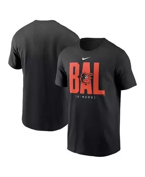 Мужская черная футболка с табло Baltimore Orioles Nike, черный