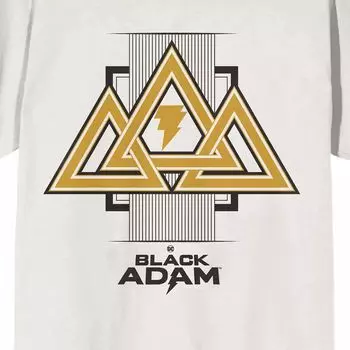Мужская черная футболка с треугольными чашками DC Comics Adam Gold Licensed Character