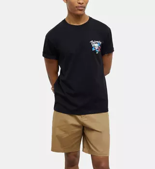 Мужская черная футболка с вышивкой THE KOOPLES, черный