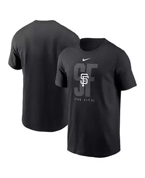 Мужская черная футболка San Francisco Giants Fashion Local Nike, черный