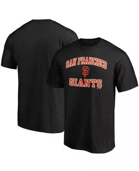 Мужская черная футболка san francisco giants heart soul Fanatics, черный
