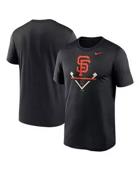 Мужская черная футболка San Francisco Giants Icon Legend Performance Nike, черный