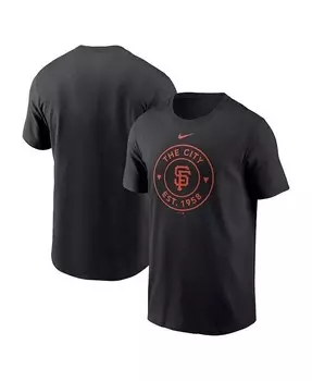 Мужская черная футболка San Francisco Giants Local Hometown Nike, черный