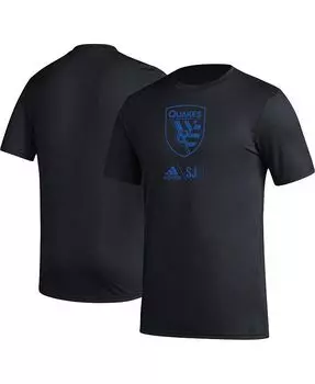 Мужская черная футболка San Jose Earthquakes Icon adidas, черный