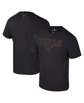 Мужская черная футболка Texas Longhorns Color Pop Active Blend Colosseum, черный