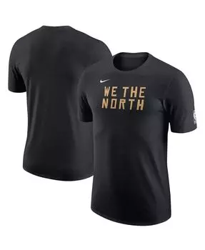 Мужская черная футболка toronto raptors 2022/23 city edition essential warmup Nike, черный